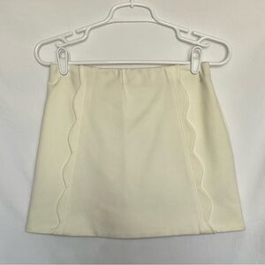 Topshop Cream A-Line Mini Skirt for Cocktail